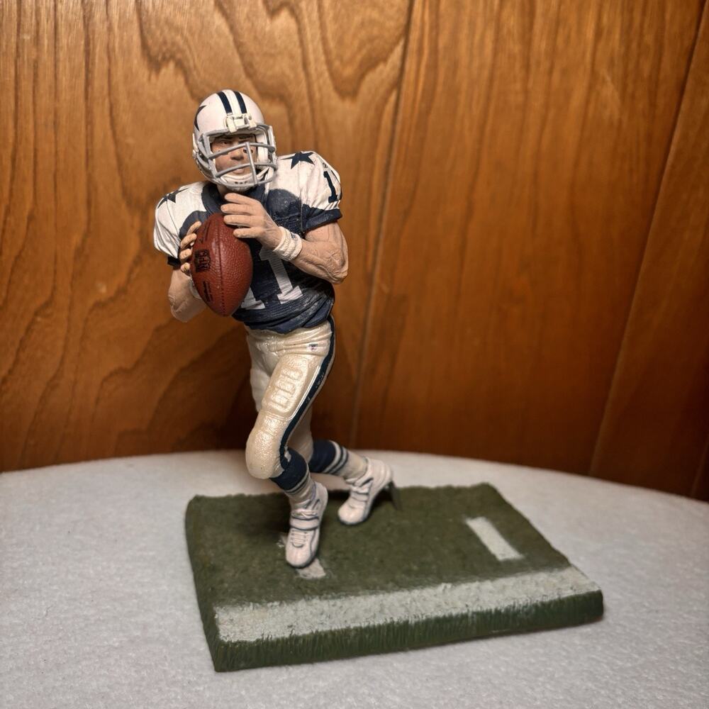 McFarlane Drew Bledsoe Dallas Cowboys Figure #11 NFL Action Statue Display - Picture 2 of 5